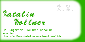 katalin wollner business card